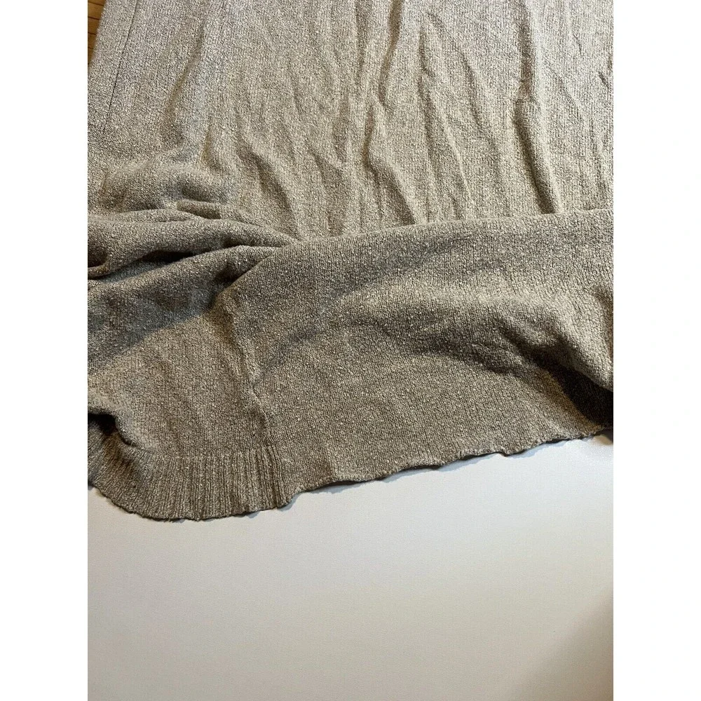 LEITH WOMENS LONG LINE CARDIGAN SWEATER‎ SIZE SMALL POCKETS COTTON Flawed